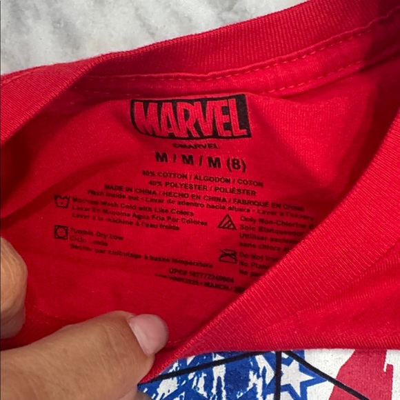 Red Spider Hero Kids Costume T-Shirt New - size 8 - Picture 2 of 3